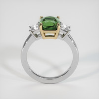 2.76 Ct. Bluish Green Sapphire Ring, 14K Yellow & White 3