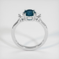 1.56 Ct. Greenish Blue Sapphire Ring, 10K White Gold 3