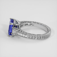 2.65 Ct. Violet Tanzanite Ring, Platinum 950 4