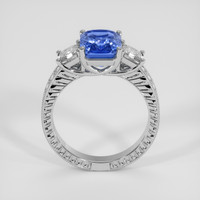 3.11 Ct. Blue Sapphire Ring, Platinum 950 3