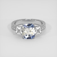 3.07 Ct. Bi Color Sapphire Ring, Platinum 950 1