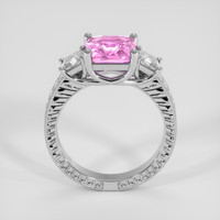 3.15 Ct. Pink Sapphire Ring, Platinum 950 3