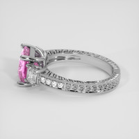 3.15 Ct. Pink Sapphire Ring, Platinum 950 4