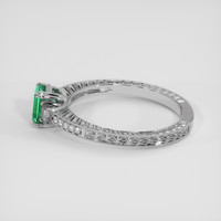 0.73 Ct. Emerald Ring, Silver 4