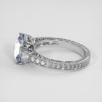 3.07 Ct. Bi Color Sapphire Ring, 18K White Gold 4