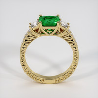 1.35 Ct. Emerald Ring, 18K Yellow Gold 3