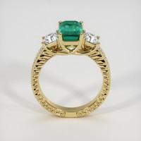 2.17 Ct. Emerald Ring, 18K Yellow Gold 3