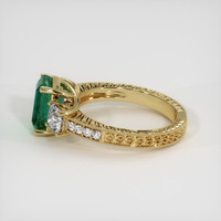 2.17 Ct. Emerald Ring, 18K Yellow Gold 4