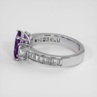 2.12 Ct. Purple Sapphire Ring, Platinum 950 4