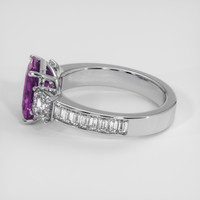 3.20 Ct. Purple Sapphire Ring, Platinum 950 4