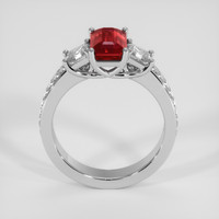 2.03 Ct. Ruby Ring, 14K White Gold 3
