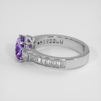 2.51 Ct. Purple Sapphire Ring, 14K White Gold 4