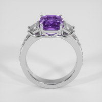 3.01 Ct. Purple Sapphire Ring, 14K White Gold 3