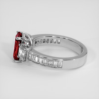 1.99 Ct. Ruby Ring, 18K White Gold 4