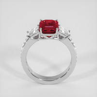3.08 Ct. Ruby Ring, 18K White Gold 3