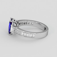 1.85 Ct. Blue Sapphire Ring, 18K White Gold 4