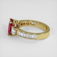 2.17 Ct. Ruby Ring, 14K Yellow Gold 4