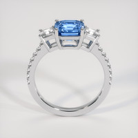 2.16 Ct. Blue Sapphire Ring, Platinum 950 3