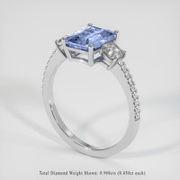 5.01 Ct. Sapphire Ring, 14K White Gold 2