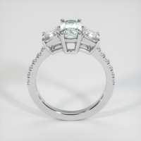 1.48 Ct. Grey Sapphire Ring, 14K White Gold 3