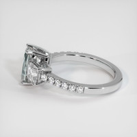 1.48 Ct. Grey Sapphire Ring, 14K White Gold 4