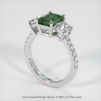 1.56 Ct. Sapphire Ring, 14K White Gold 2