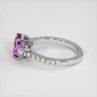 2.04 Ct. Sapphire Ring, 18K White Gold 4