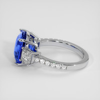 5.07 Ct. Blue Sapphire Ring, 18K White Gold 4