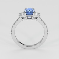1.82 Ct. Blue Sapphire Ring, 18K White Gold 3