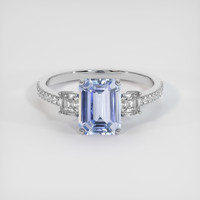 5.01 Ct. Sapphire Ring, 18K White Gold 1