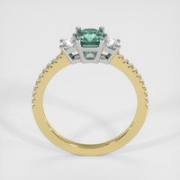 1.16 Ct. Bluish Green Sapphire Ring, 14K White & Yellow 3