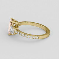 1.79 Ct. Padparadscha Sapphire Ring, 14K Yellow Gold 4