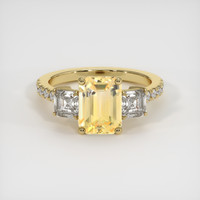 3.02 Ct. Sapphire Ring, 14K Yellow Gold 1