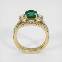 3.05 Ct. Bluish Green Sapphire Ring, 10K Yellow Gold 3