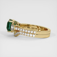 3.05 Ct. Bluish Green Sapphire Ring, 10K Yellow Gold 4