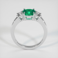 1.09 Ct. Emerald Ring, Platinum 950 3