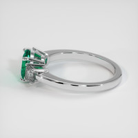 1.09 Ct. Emerald Ring, Platinum 950 4