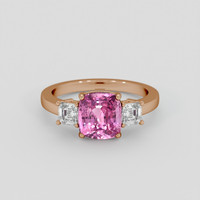 3.12 Ct. Pink Spinel Ring, 14K Rose Gold 1
