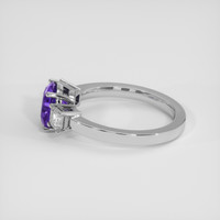 1.89 Ct. Purple Sapphire Ring, 10K White Gold 4