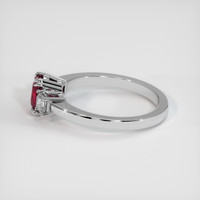 1.47 Ct. Ruby Ring, 14K White Gold 4