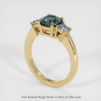 1.59 Ct. Sapphire Ring, 18K Yellow Gold 2