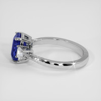 3.03 Ct. Blue Sapphire Ring, 14K White Gold 4