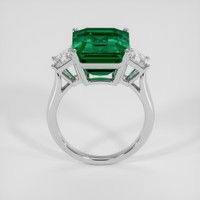 7.62 Ct. Emerald Ring, 18K White Gold 3