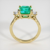 2.52 Ct. Emerald Ring, 18K Yellow Gold 3