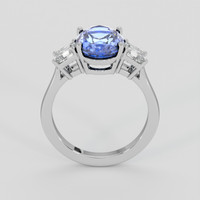 5.48 Ct. Blue Sapphire Ring, 10K White Gold 3