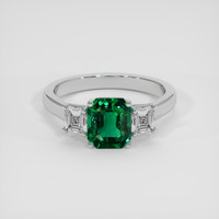2.09 Ct. Emerald Ring, Platinum 950 1