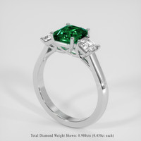 2.09 Ct. Emerald Ring, Platinum 950 2