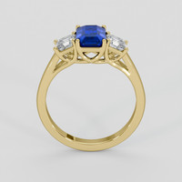 1.70 Ct. Blue Sapphire Ring, 18K Yellow Gold 3