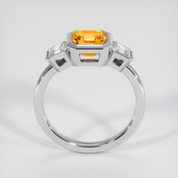 2.38 Ct. Orange Sapphire Ring, Platinum 950 3