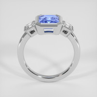 3.04 Ct. Blue Sapphire Ring, 14K White Gold 3